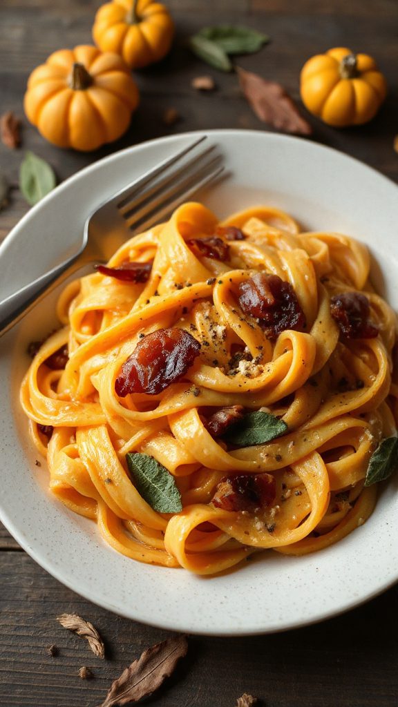 creamy butternut squash pasta