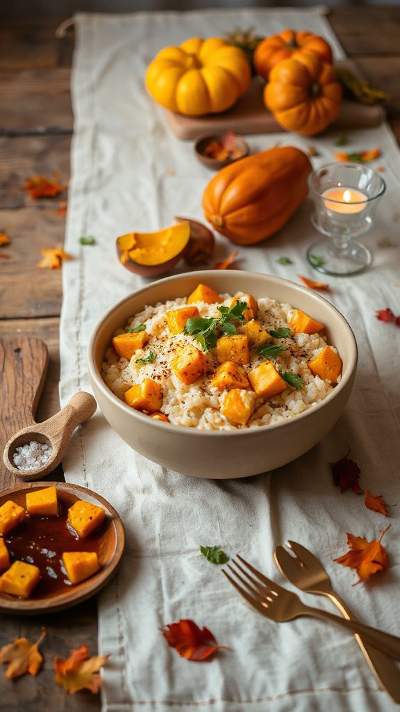 creamy butternut squash risotto