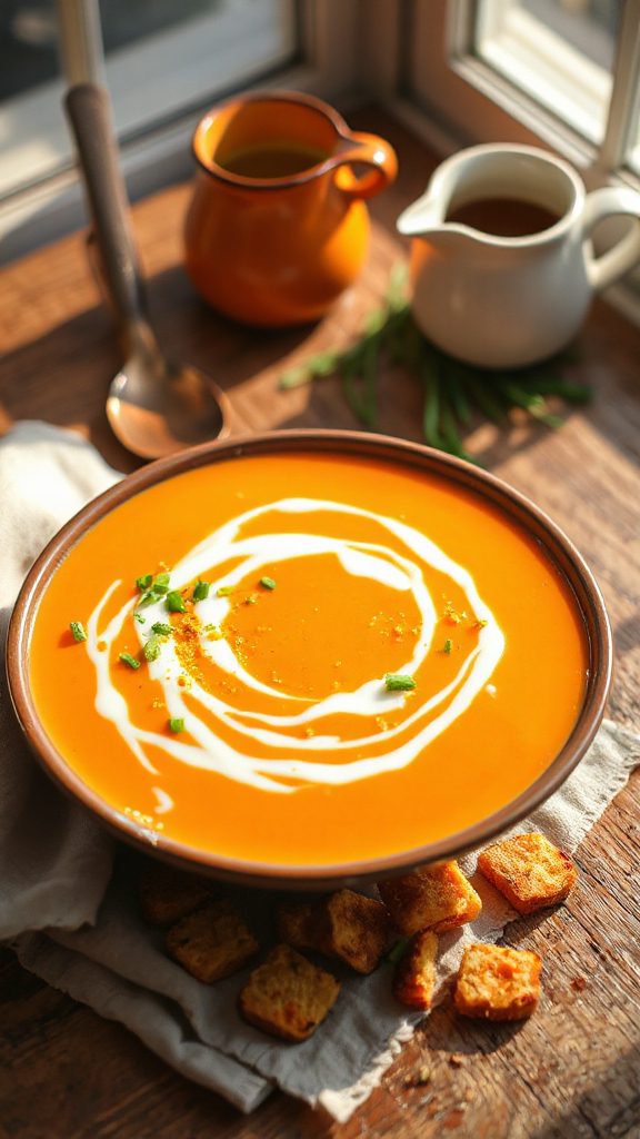 creamy carrot ginger soup