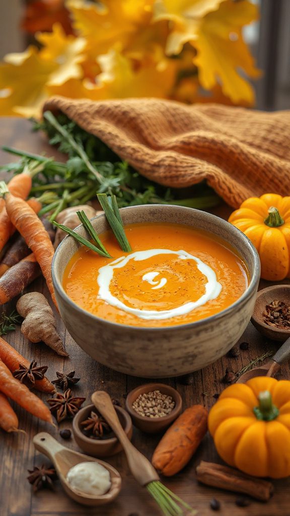 creamy carrot ginger soup creamy carrot ginger soup