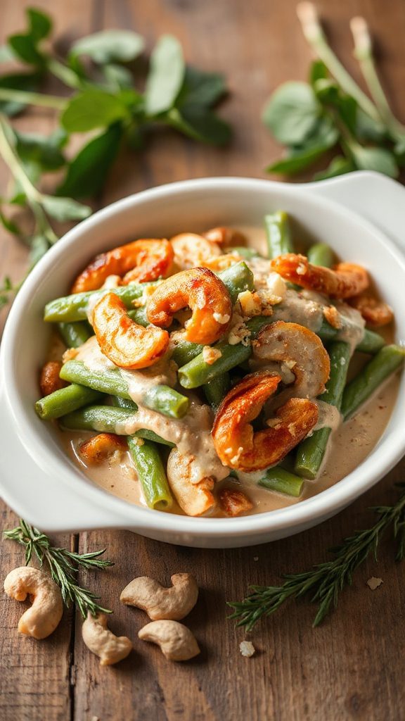 creamy cashew green beans creamy cashew green beans