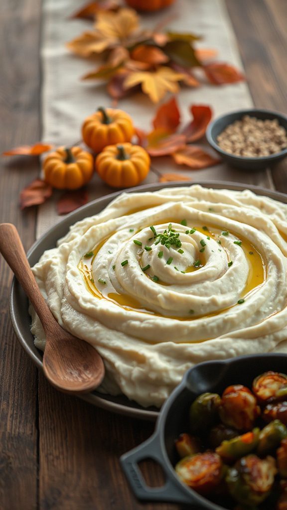 creamy cauliflower mashed potatoes