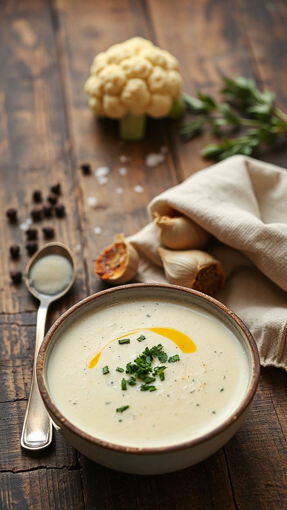 creamy cauliflower soup recipe