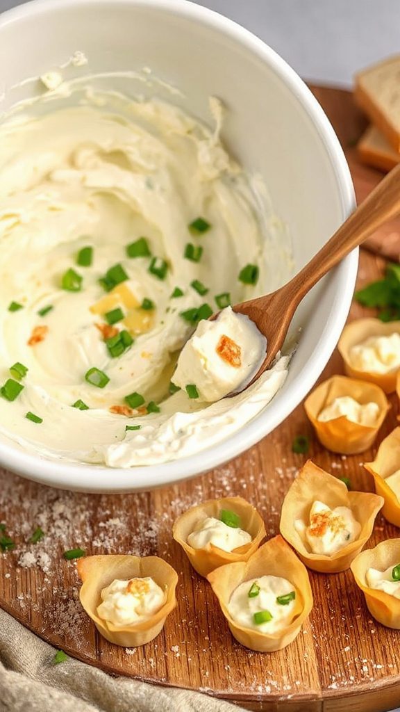 creamy cheese green bean filling