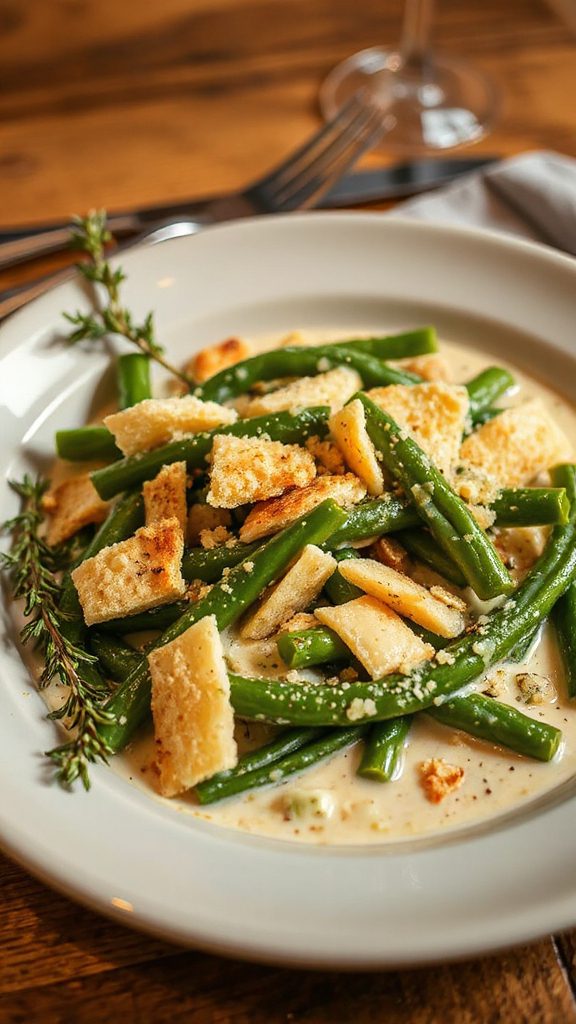 creamy cheesy green beans