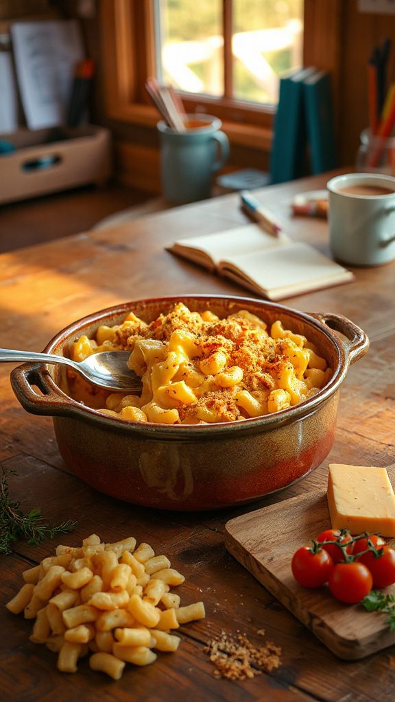 creamy cheesy pasta casserole