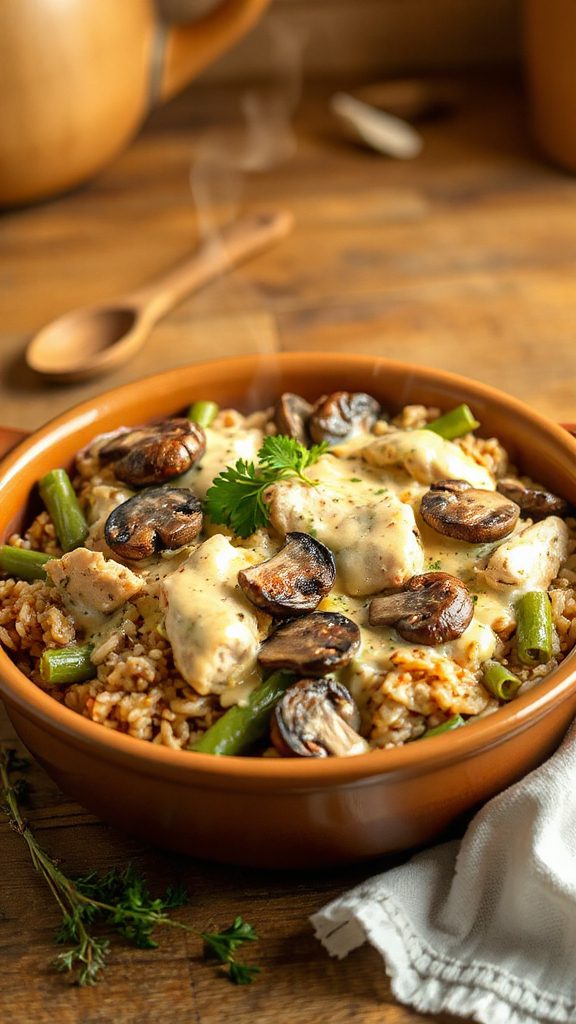 creamy chicken and rice casserole