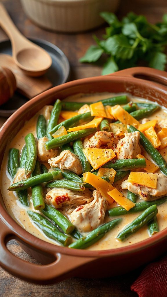 creamy chicken green bean bake creamy chicken green bean bake