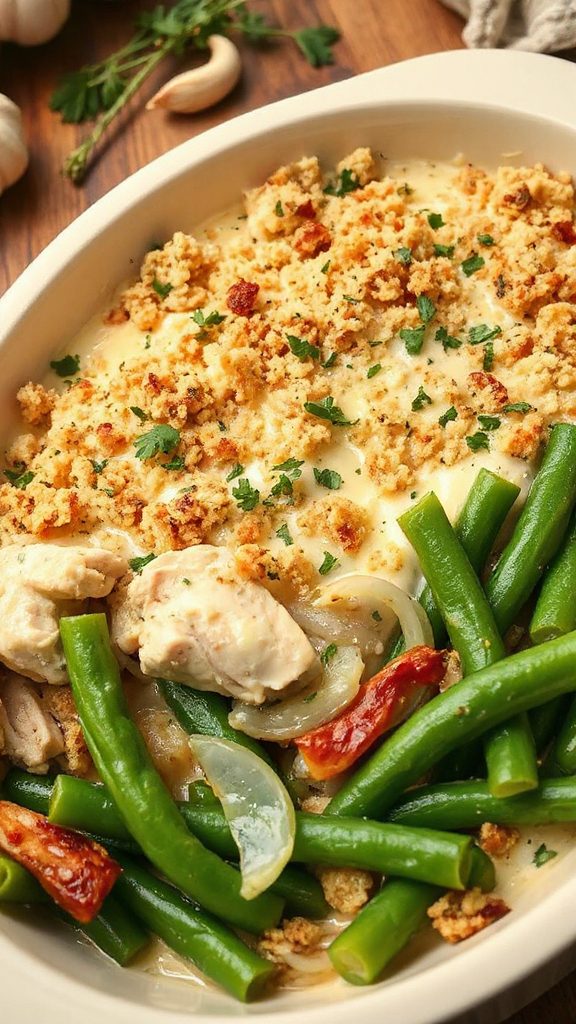 creamy chicken green bean casserole