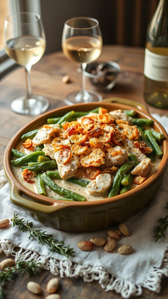 creamy chicken green bean casserole creamy chicken green bean casserole