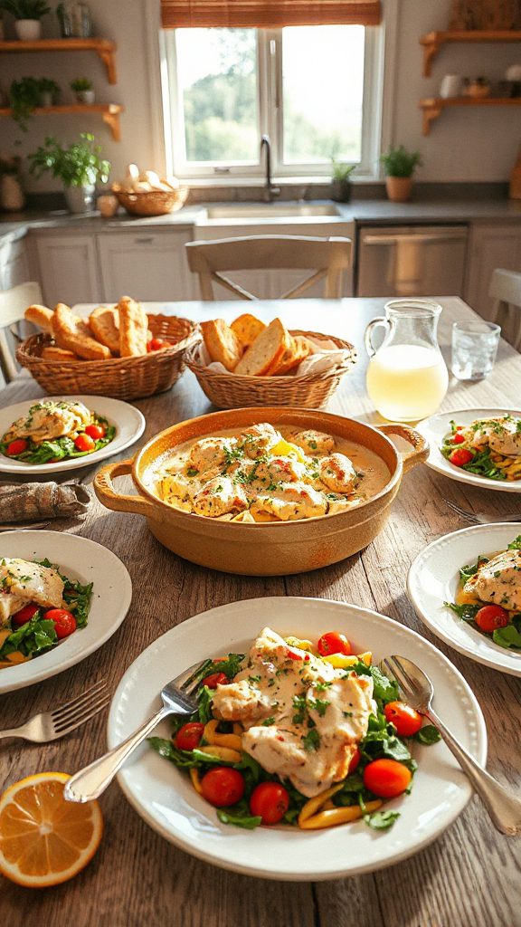 creamy chicken pasta bake creamy chicken pasta bake