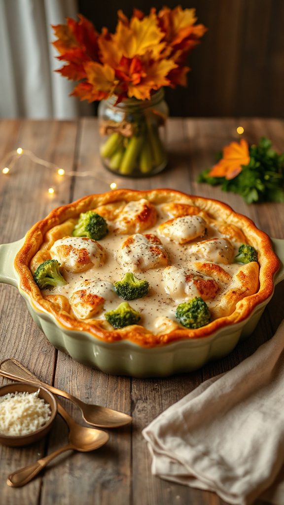 creamy chicken pasta bake