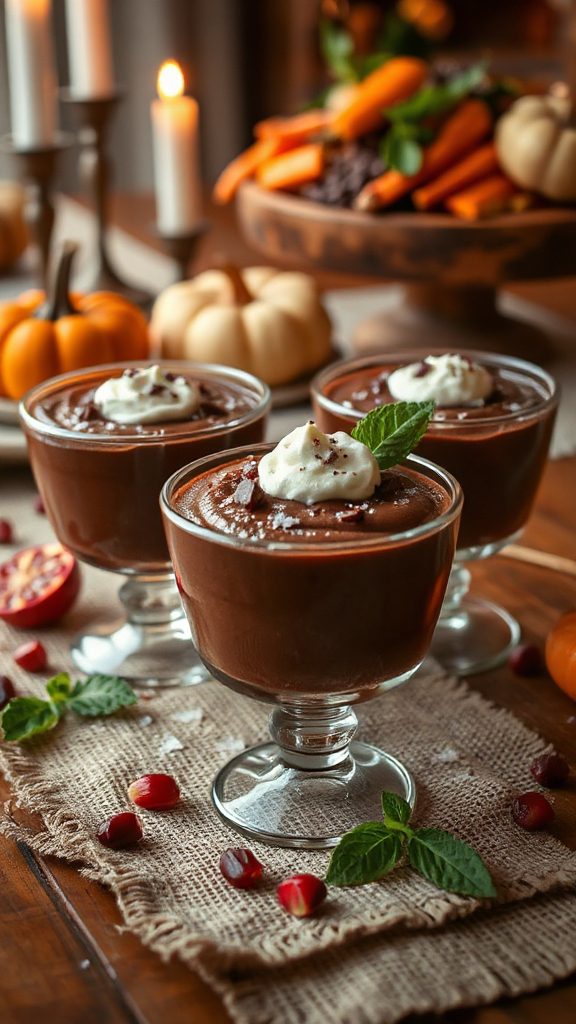 creamy chocolate avocado mousse