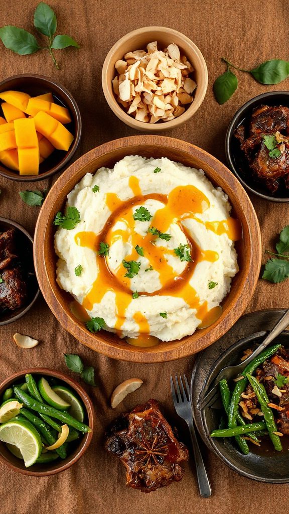 creamy coconut rendang potatoes