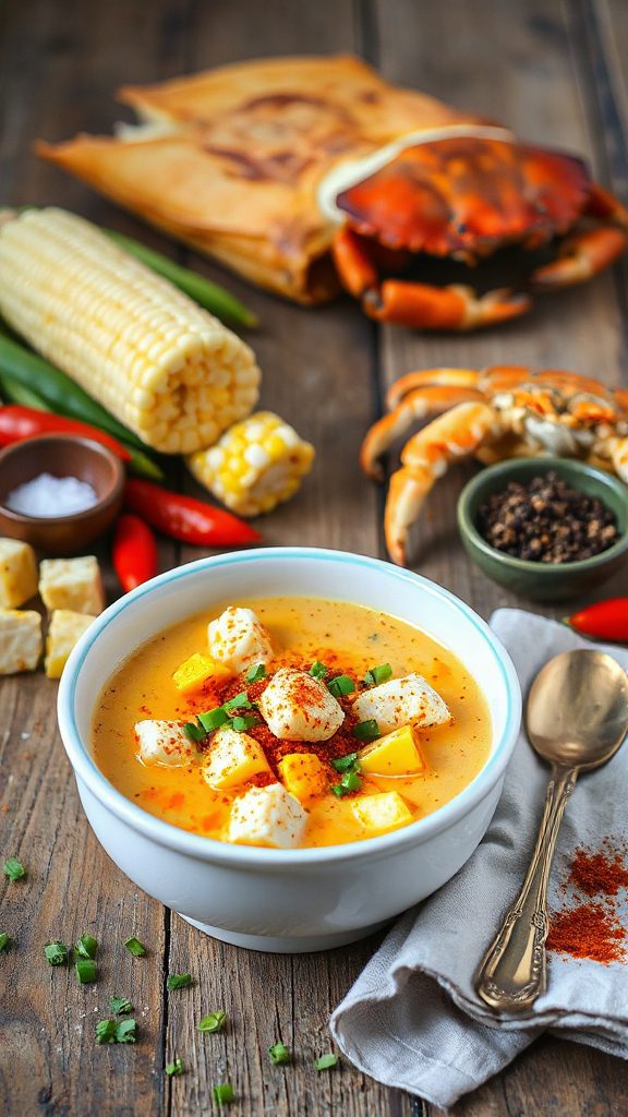 creamy crab corn chowder