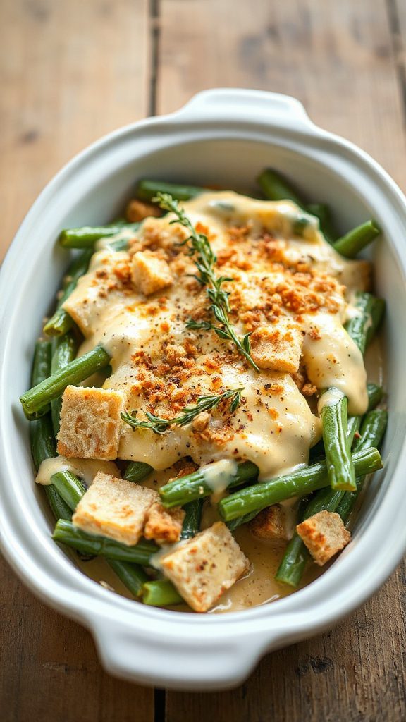 creamy dijon green bean gratin creamy dijon green bean gratin