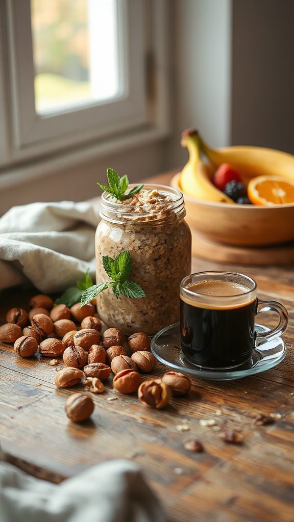 creamy espresso hazelnut oats