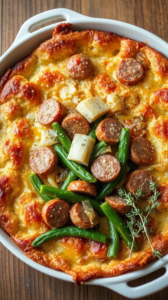 creamy fennel sausage casserole