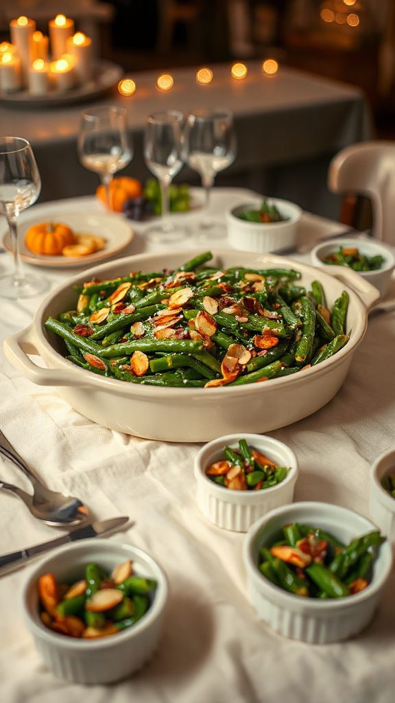 creamy garlic almond casserole