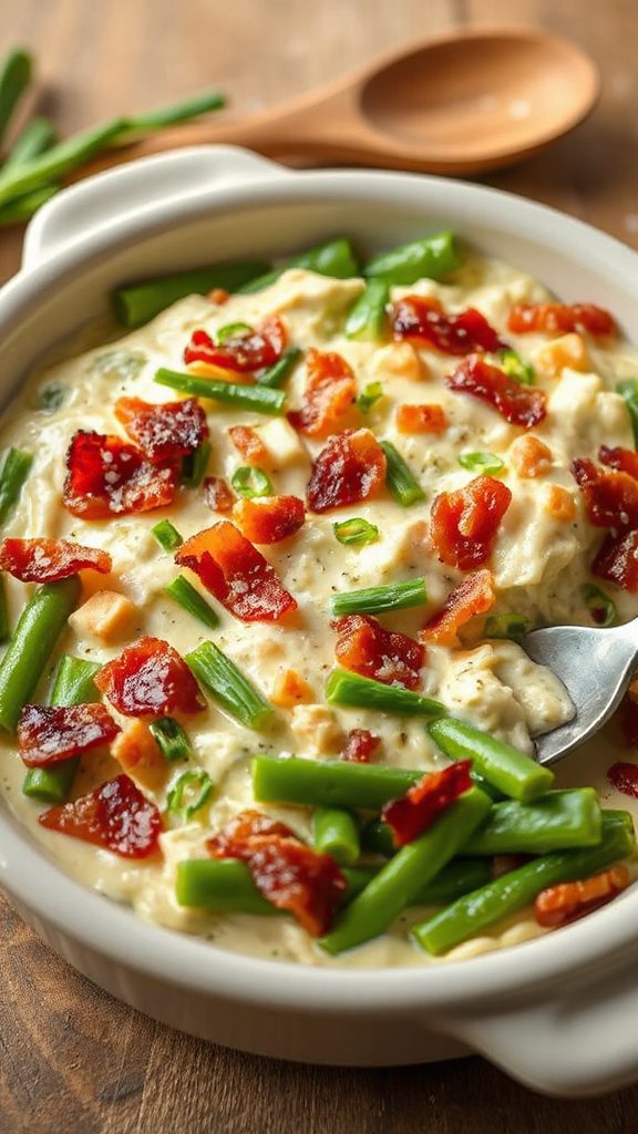 creamy garlic herb casserole