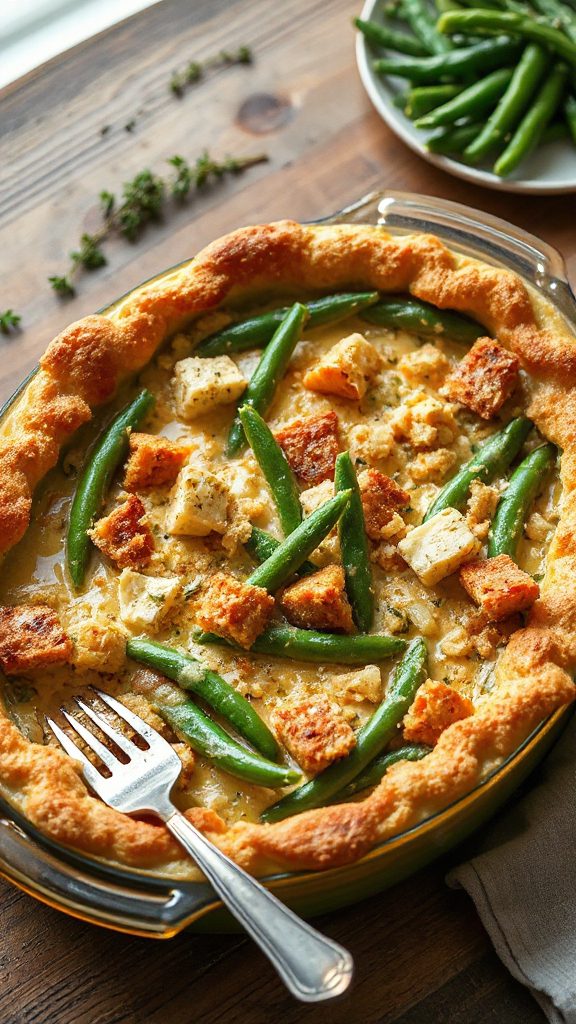creamy garlic herb casserole