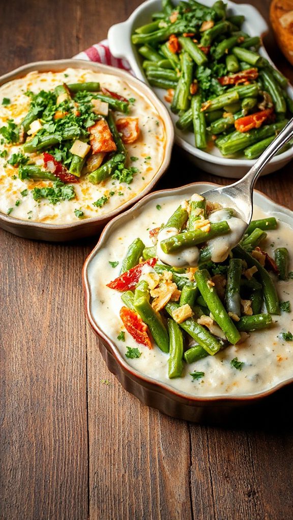 creamy garlic herb casserole