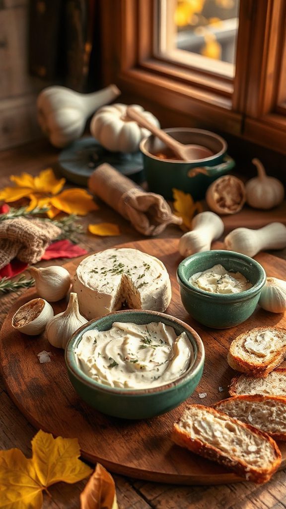 creamy garlic herb cheese