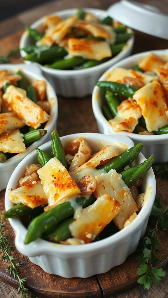 creamy garlic herb gratin