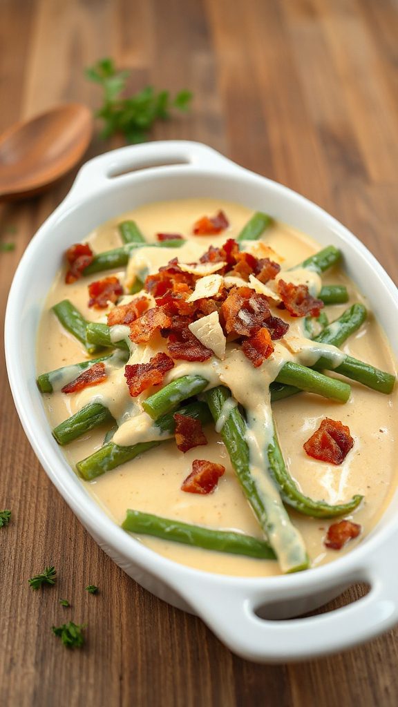 creamy garlic parmesan casserole