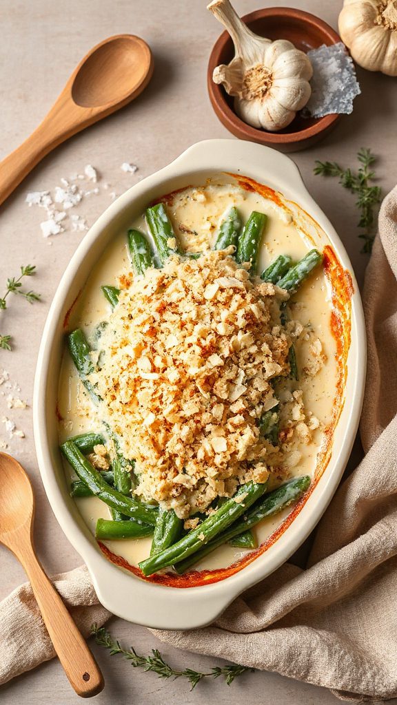 creamy garlic parmesan casserole