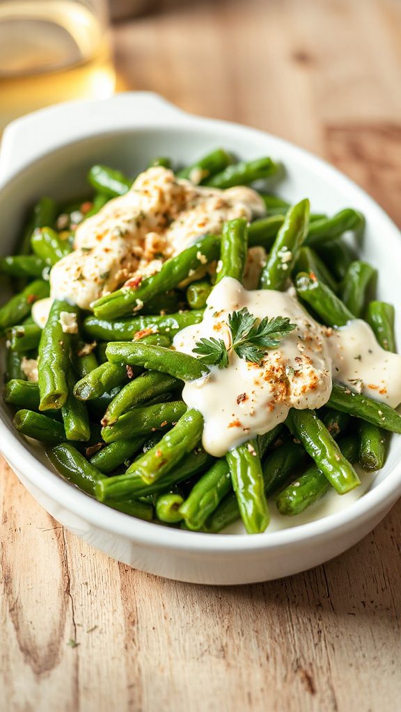 creamy garlic parmesan green beans creamy garlic parmesan green beans