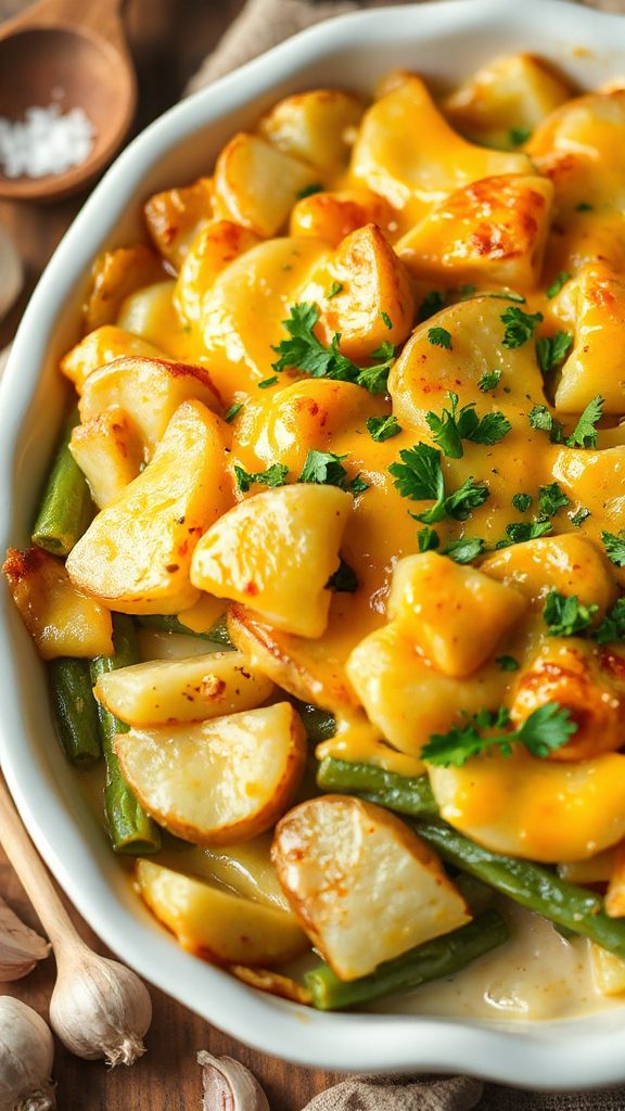 creamy garlic potato casserole creamy garlic potato casserole