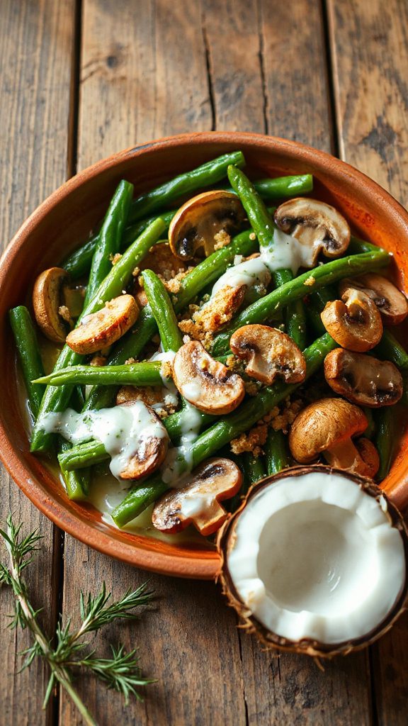 creamy green bean bake