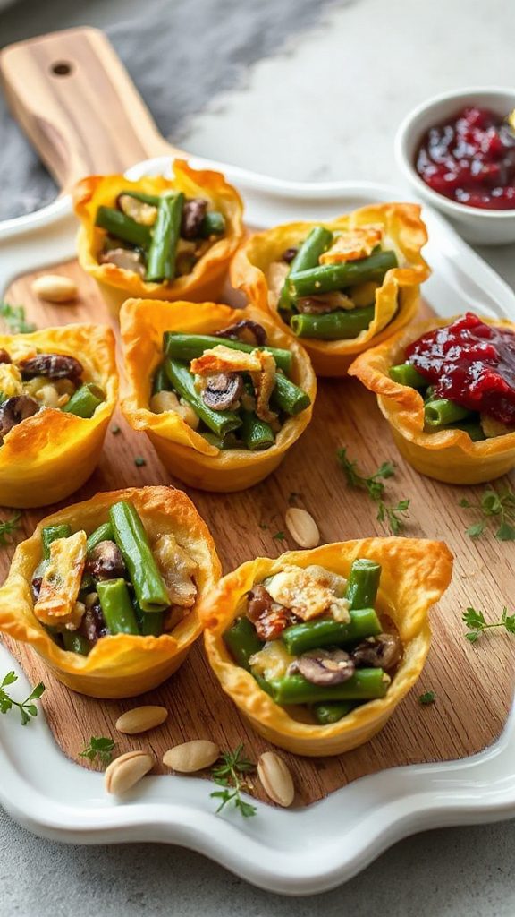 creamy green bean cups creamy green bean cups
