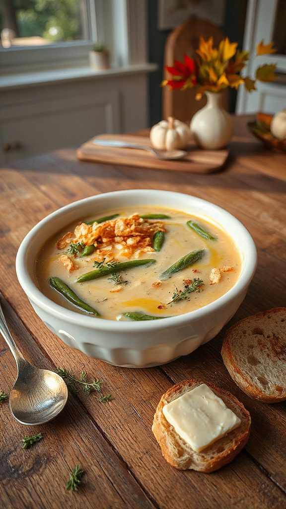 creamy green bean soup