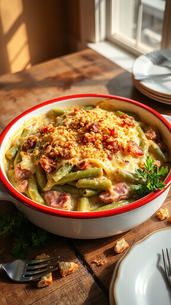 creamy ham and cheese casserole