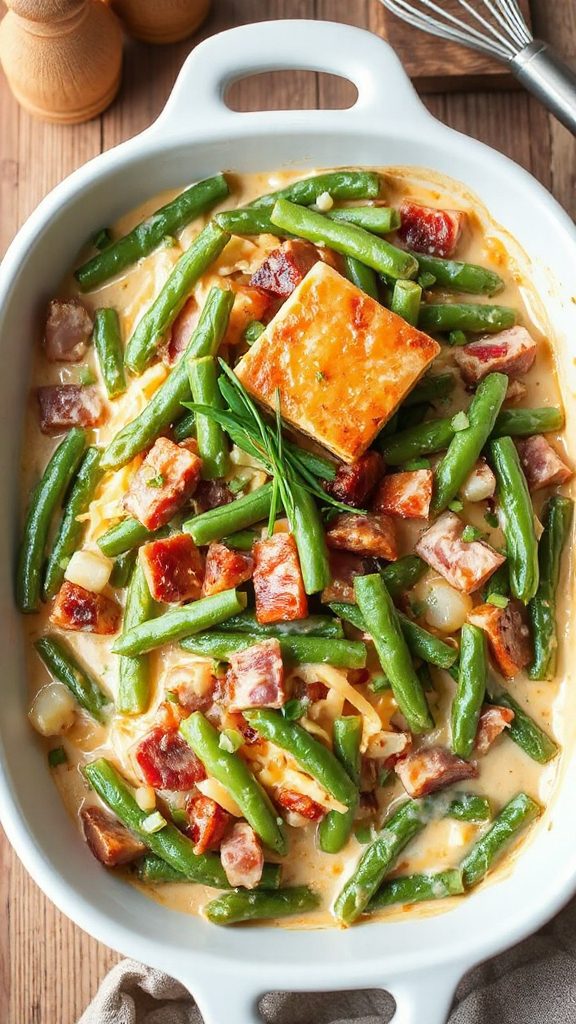 creamy ham green bean casserole creamy ham green bean casserole
