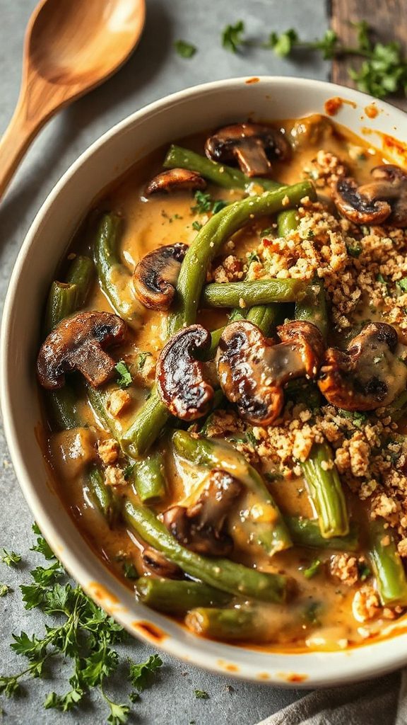 creamy herb green bean casserole creamy herb green bean casserole