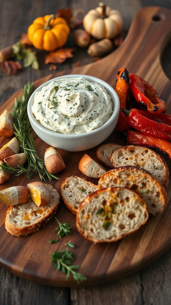 creamy herbed garlic spread
