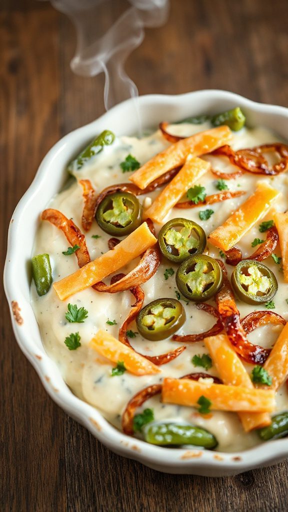 creamy jalape o green bean casserole