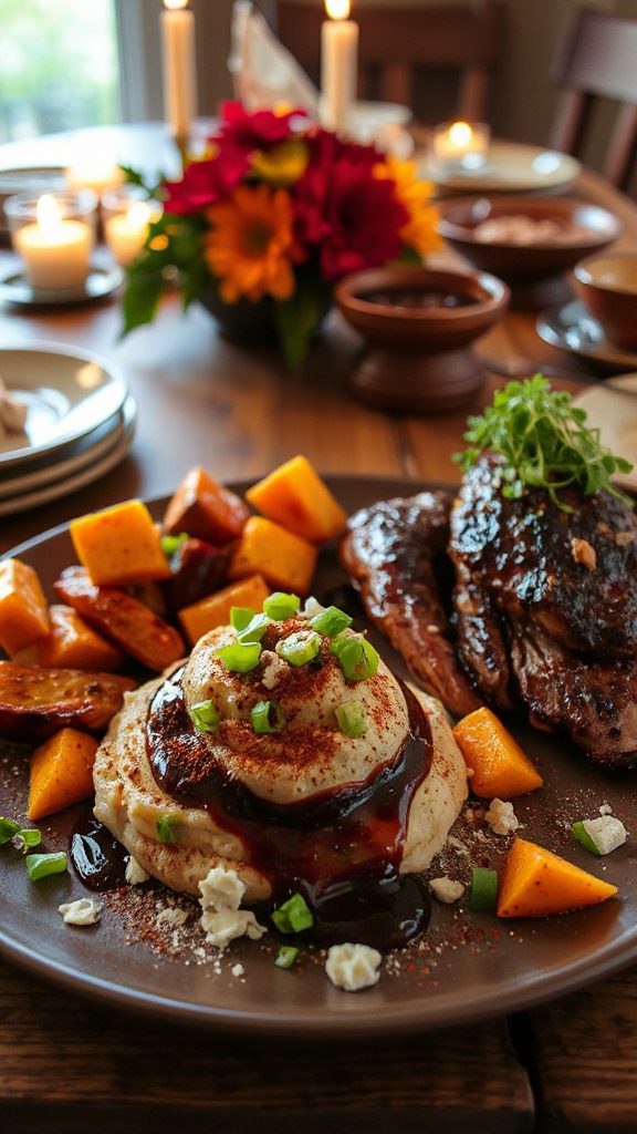creamy mole mashed potatoes