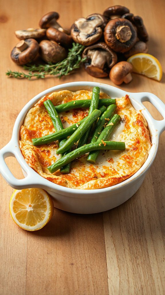 creamy mushroom goat cheese casserole creamy mushroom goat cheese casserole