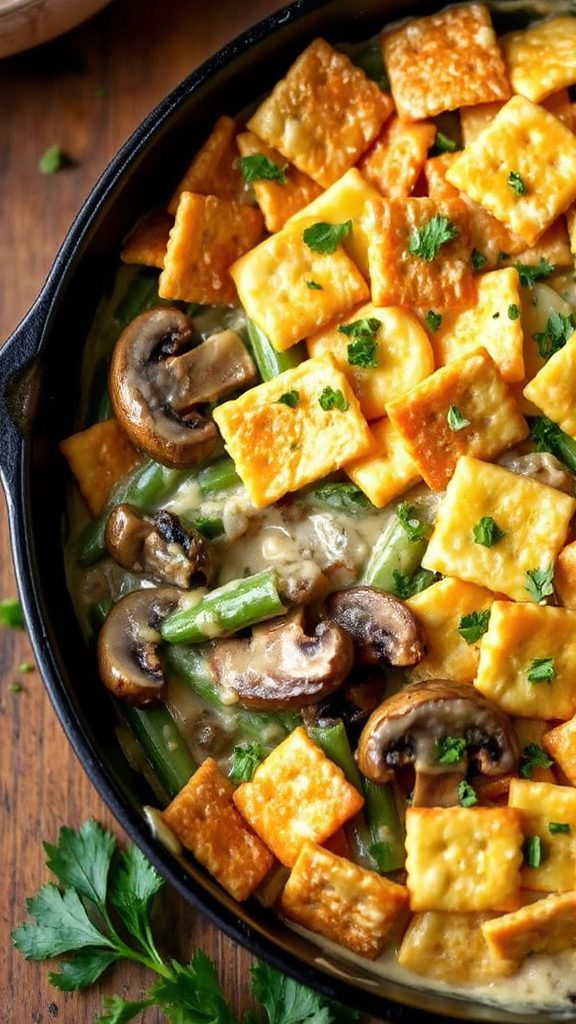 creamy mushroom green bean casserole creamy mushroom green bean casserole