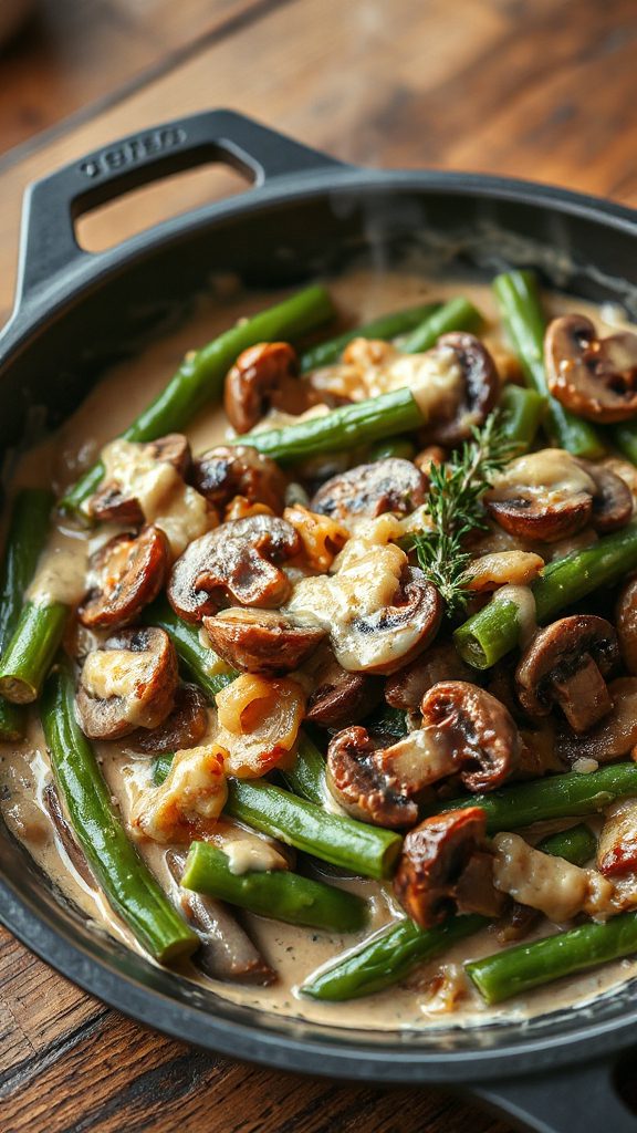creamy mushroom green bean casserole creamy mushroom green bean casserole