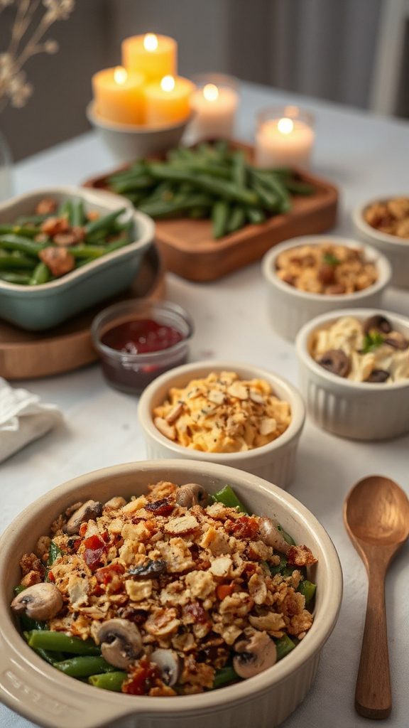 creamy mushroom onion casserole