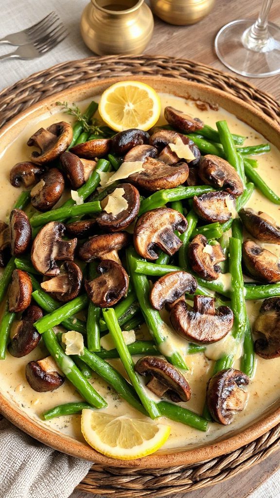 creamy mushroom parmesan casserole