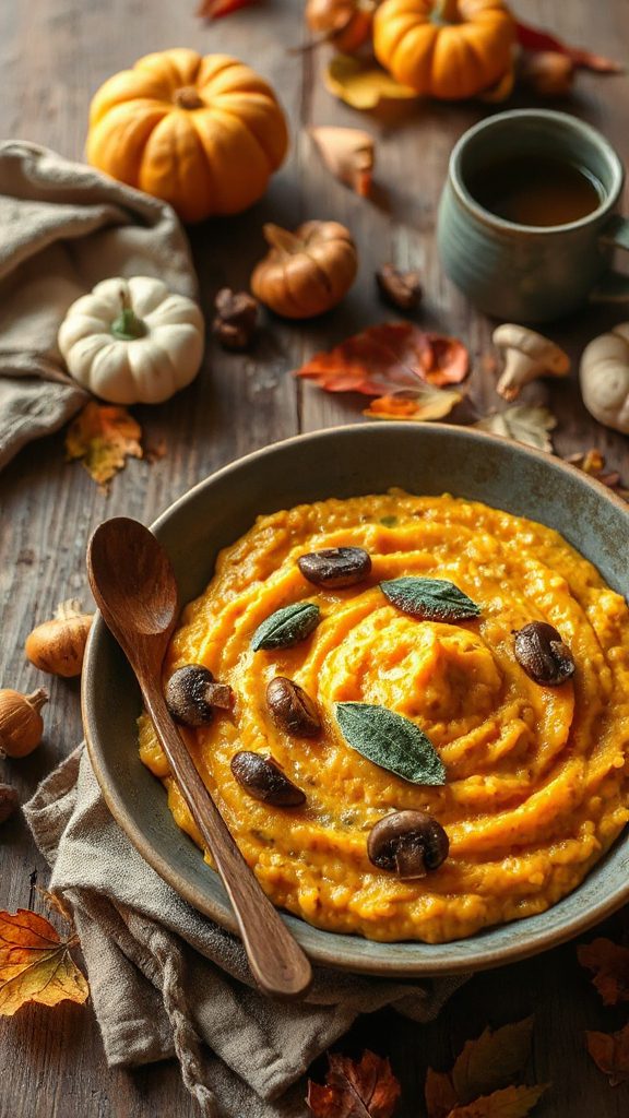 creamy mushroom pumpkin risotto creamy mushroom pumpkin risotto
