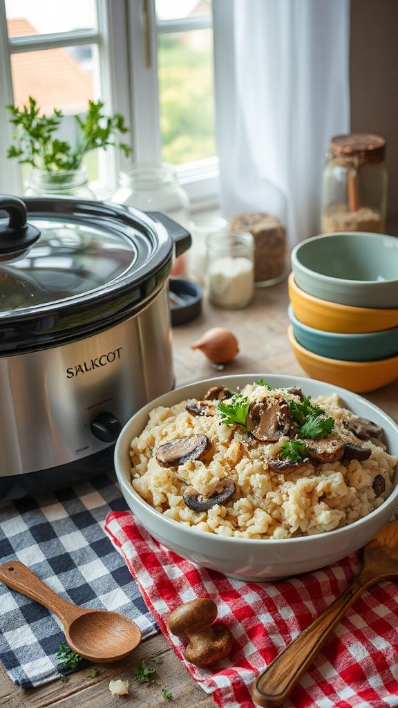 creamy mushroom risotto recipe