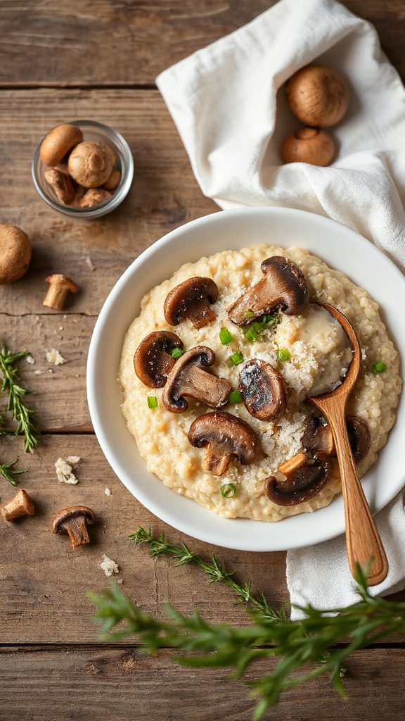 creamy mushroom risotto recipe