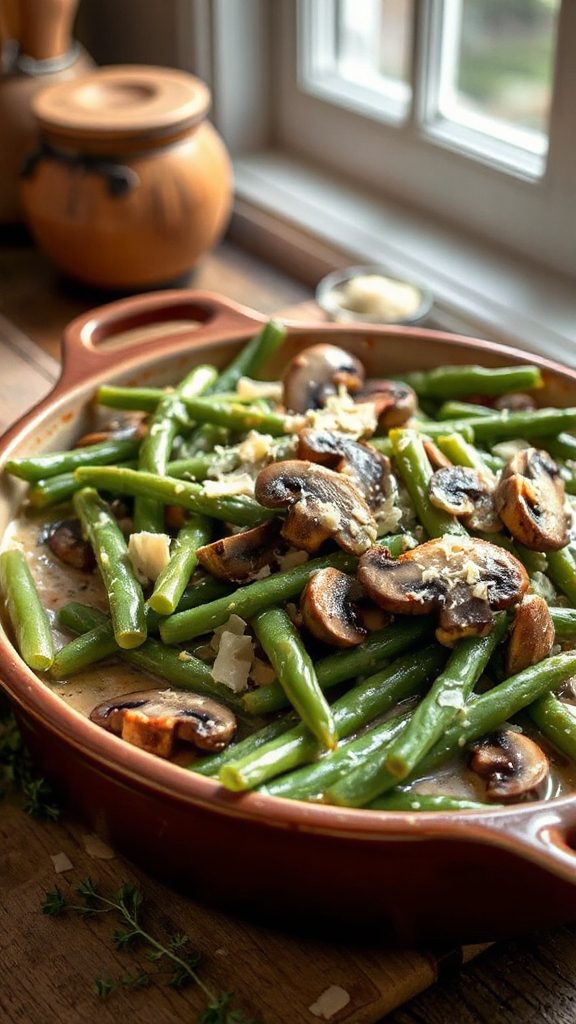 creamy parmesan green beans